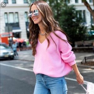 Something Navy Pink Sweater